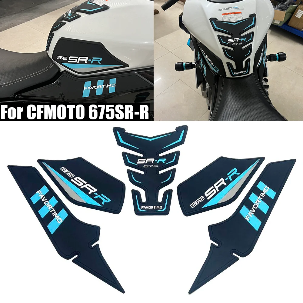 For CFMOTO 675SR R 675SRR NEW Anti Slip Fuel Oil Tank Pad Side Knee Grip Decal Protector Sticker Pads Motorcycle Accessorie
