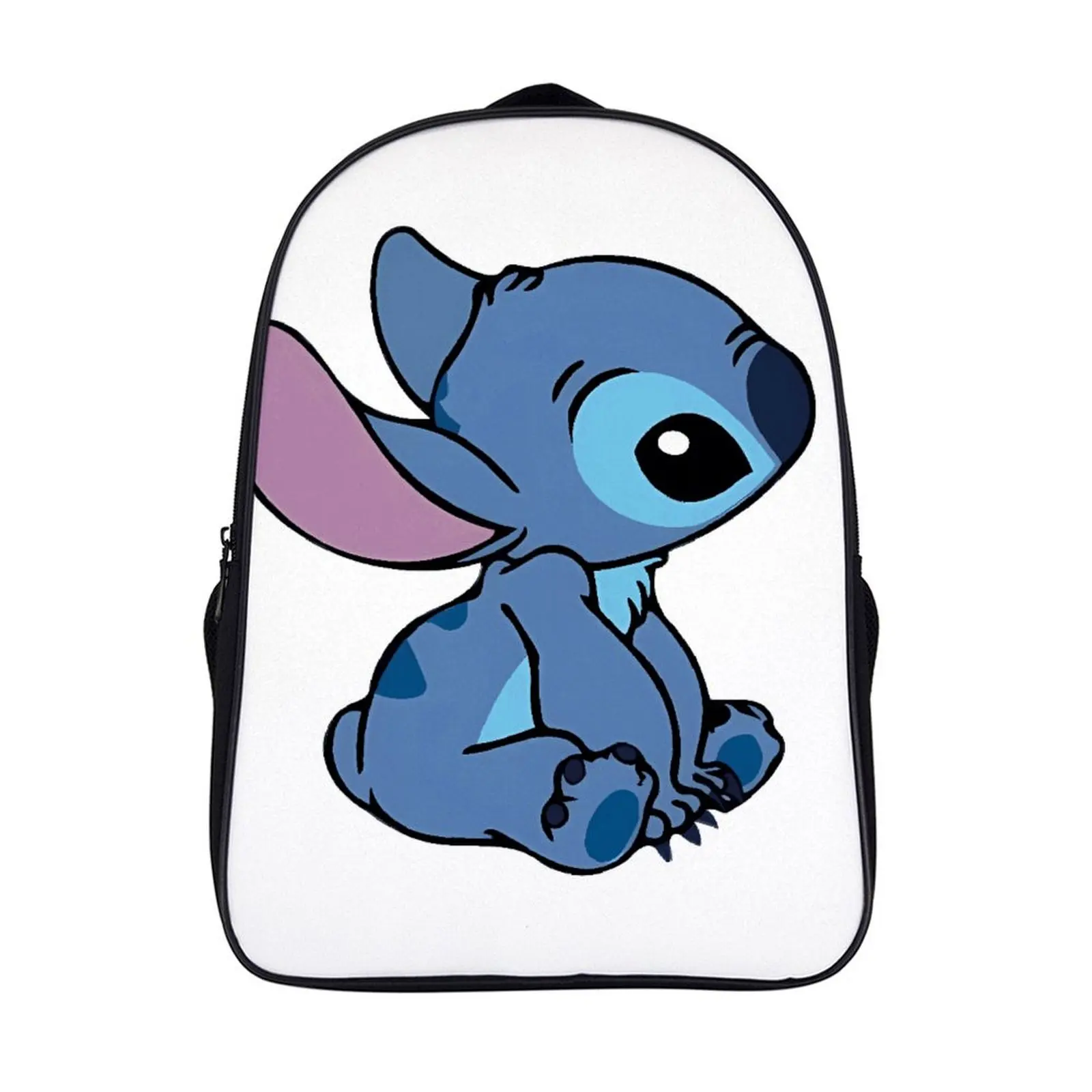 

Модный школьный рюкзак с мультипликационным рисунком Disney Stitch, школьный рюкзак с двумя отделениями диагональю 16 дюймов