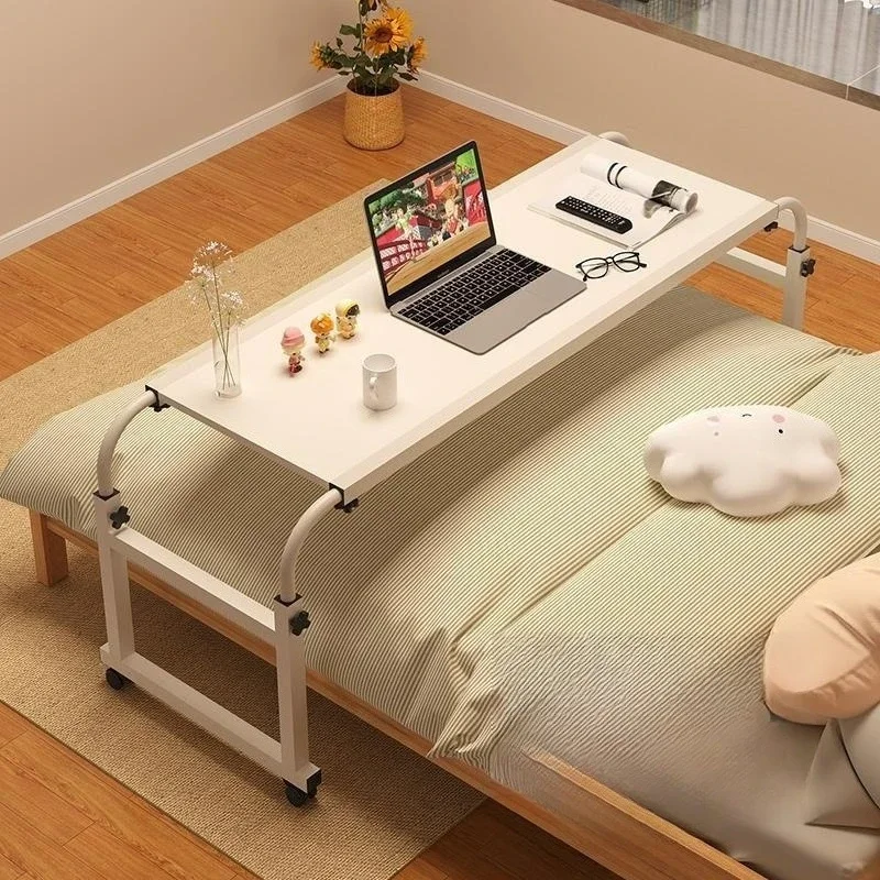 Bed Small Table Wholesale Bedroom Cross Bed Table, Lifting Student Study Table Removable Study Desk