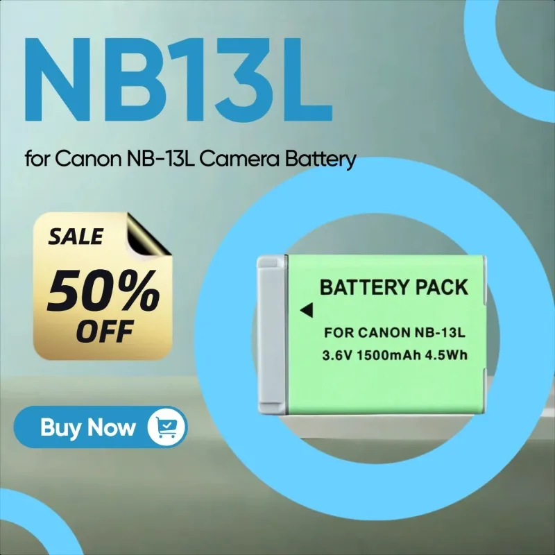 

3.6V 1500mAh NB13L Battery Suitable for Canon NB-13L Camera Battery