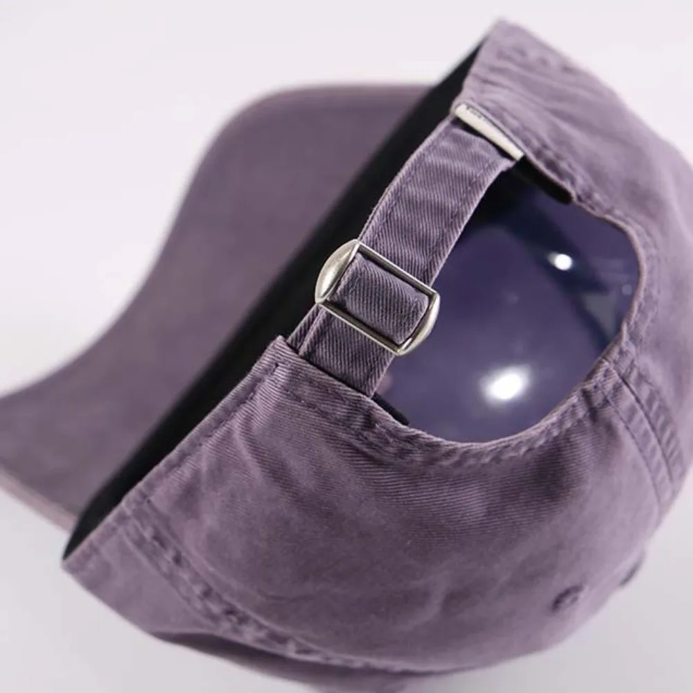 Soft Top Construction Embroidered Baseball Cap Big Head Friendly Low Profile Design Morandi Color Sun Hat