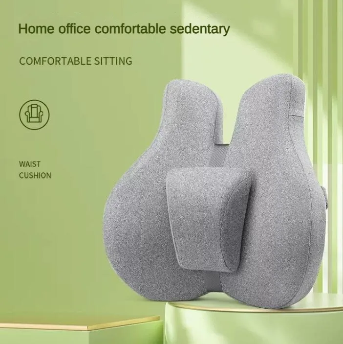 

Lumbar Support Pillow Memory Foam Relieve Back Pain Car Seat Waist Cushion Soft Comfortable For Office Home Car