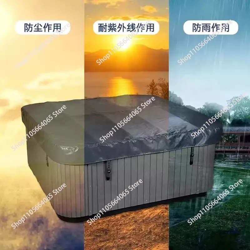 New   Waterproof Roll Up Swimming Pool Cover Swim Tub Cover 1pcs
