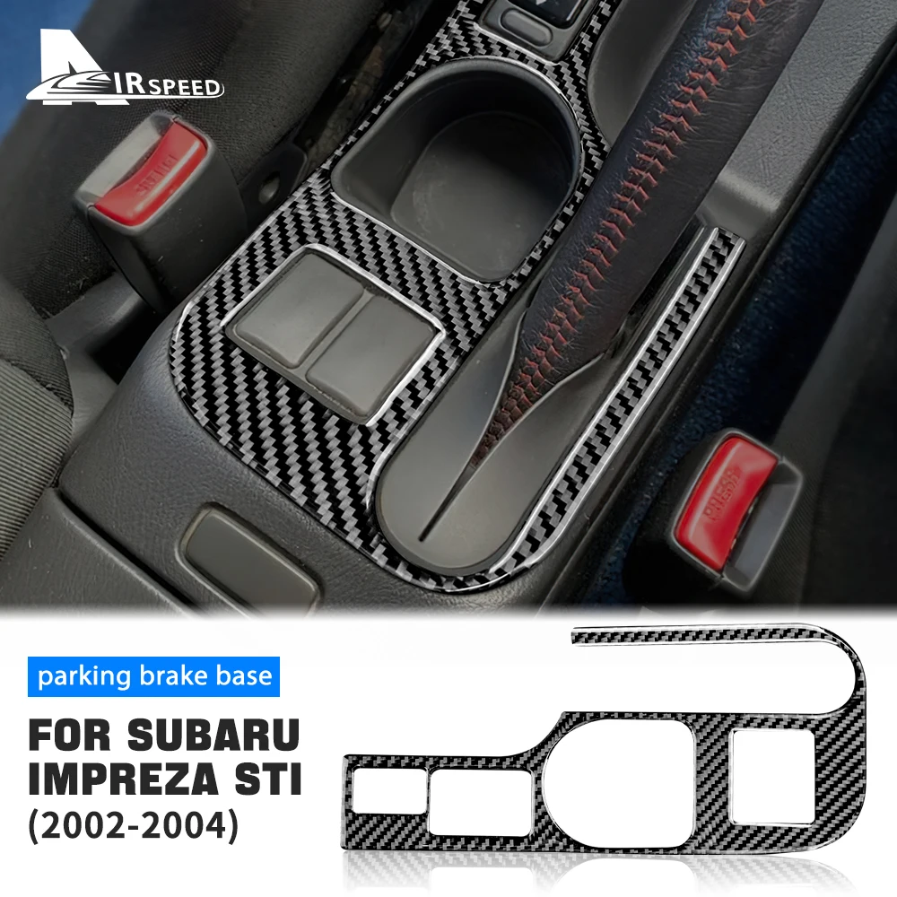 Real Soft Carbon Fiber Sticker For Subaru Impreza STI 2002 2003 2004 Car Interior Accessories Central Control Multimedia Panel