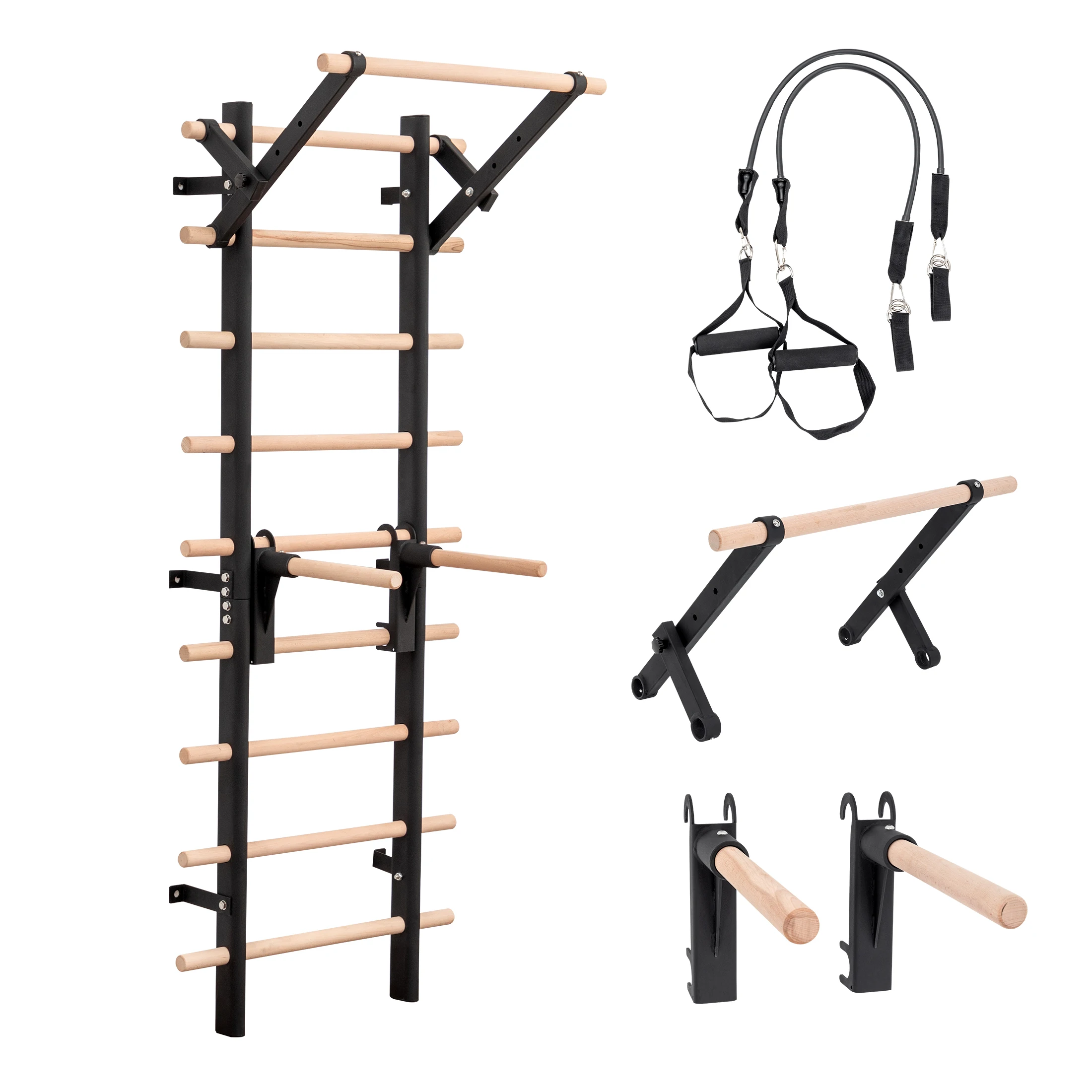 Ladder Toss Set - Escalera sueca montada en la pared,