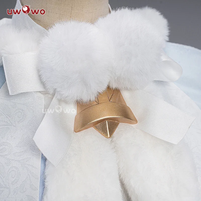 SN55IN STOCK UWOWO Genshin Impact Ganyu الطفولة Ver. عباءة معطف تأثيري حلي $5Q@1