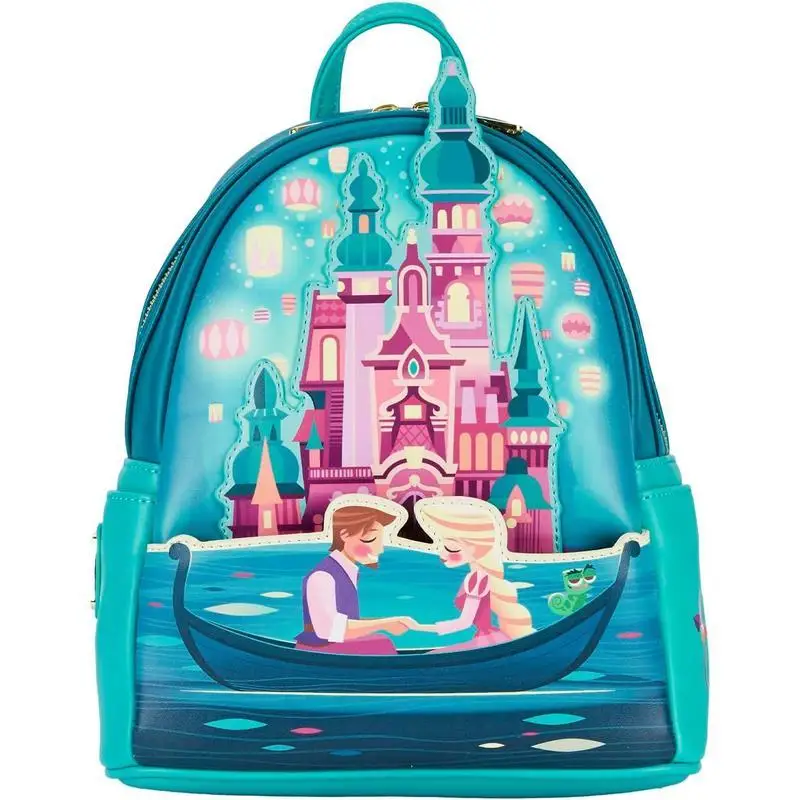 

New Mini Backpack Disney Princess Tangled Castle Mini Casual Backpack Schoolbag Gift