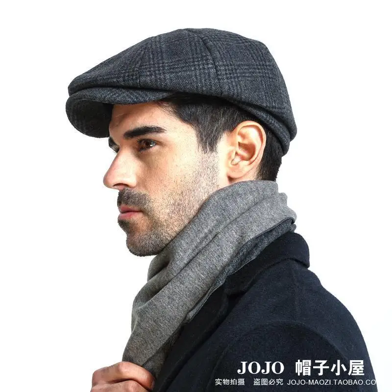 Oohmy Männer klassische Newsboy Gatsby Hut für kleinen Kopf und großen Kopf Oversize Plus Size Blend Wolle Vintage Flat Ivy Cabbie Cap Geschenke – Detail 1