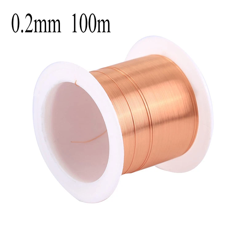 Spulen-Kupferdraht, 0,1 mm, 0,2 mm, 0,3 mm, 0,4 mm, 0,5 mm, 0,6 mm, 0,7 mm, 0,8 mm, 1,20 mm, Kabel, Kupferdraht, Magnetdraht, emaillierter Kupfer-Wickeldraht