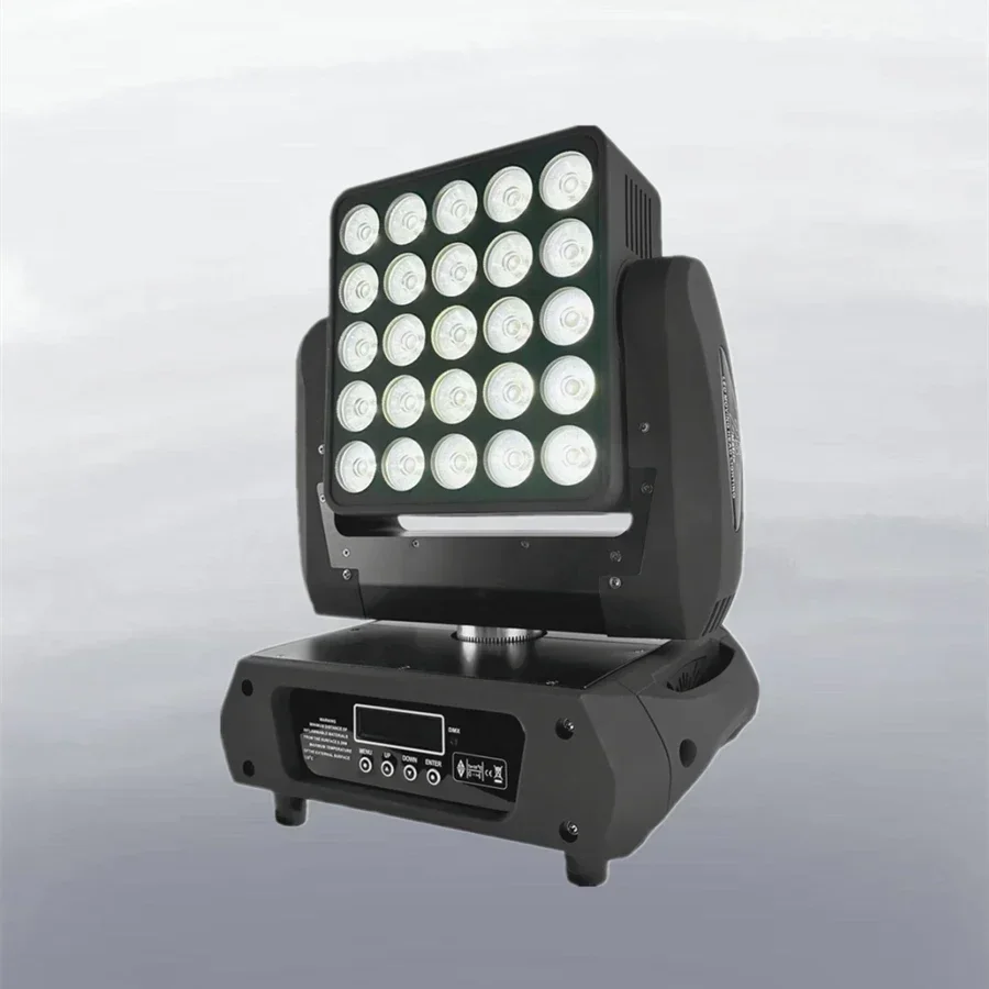 

DJ Matrix 25 LED Matrix Led Moving Head 5x5 Panel Light 25x12w RGBW 4in1 Beam Moving Head Led Light