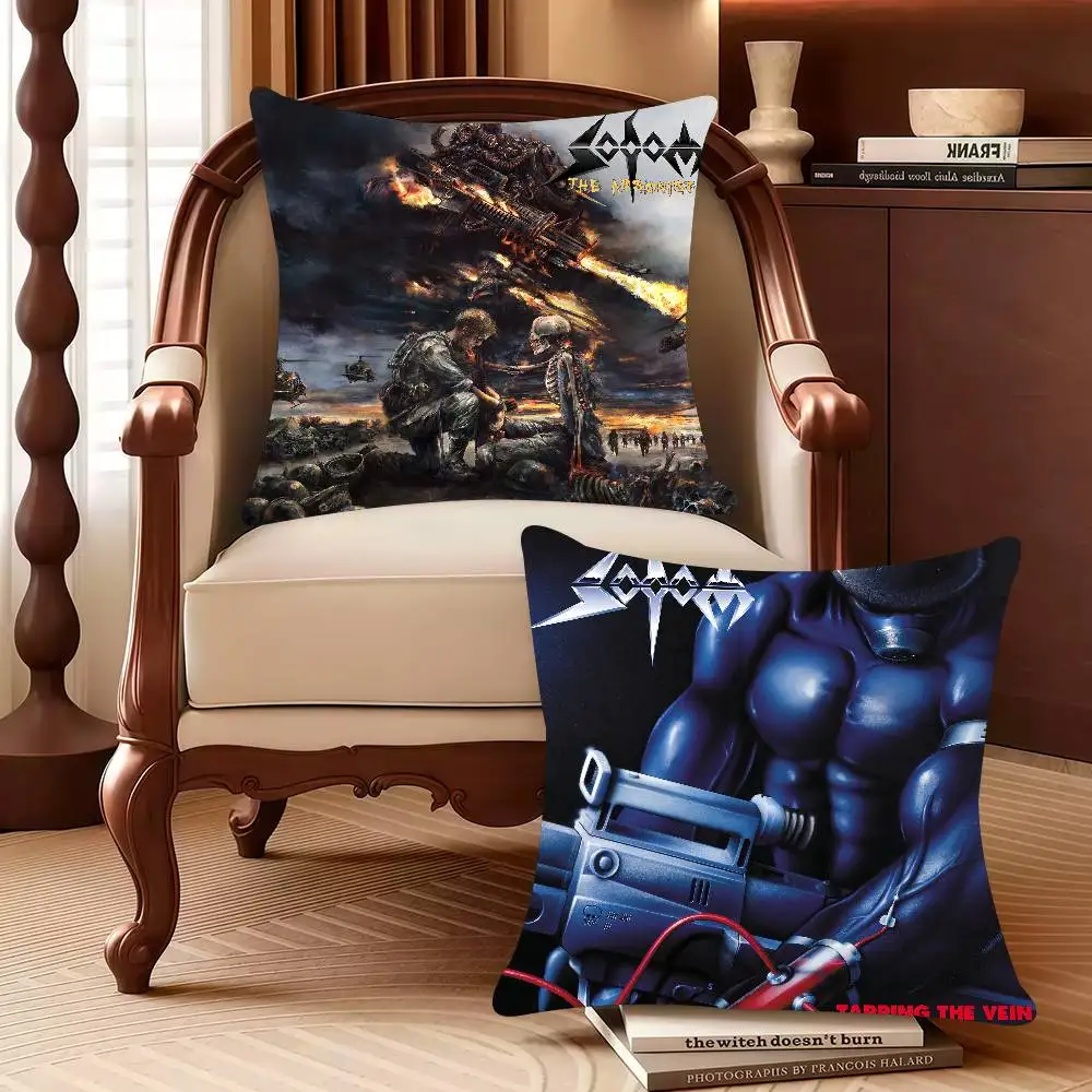

Rock The Arsonist S-SodomS Band Pillow Case Decor Protective Covers Comfortable soft for Sofa Living Room Home office