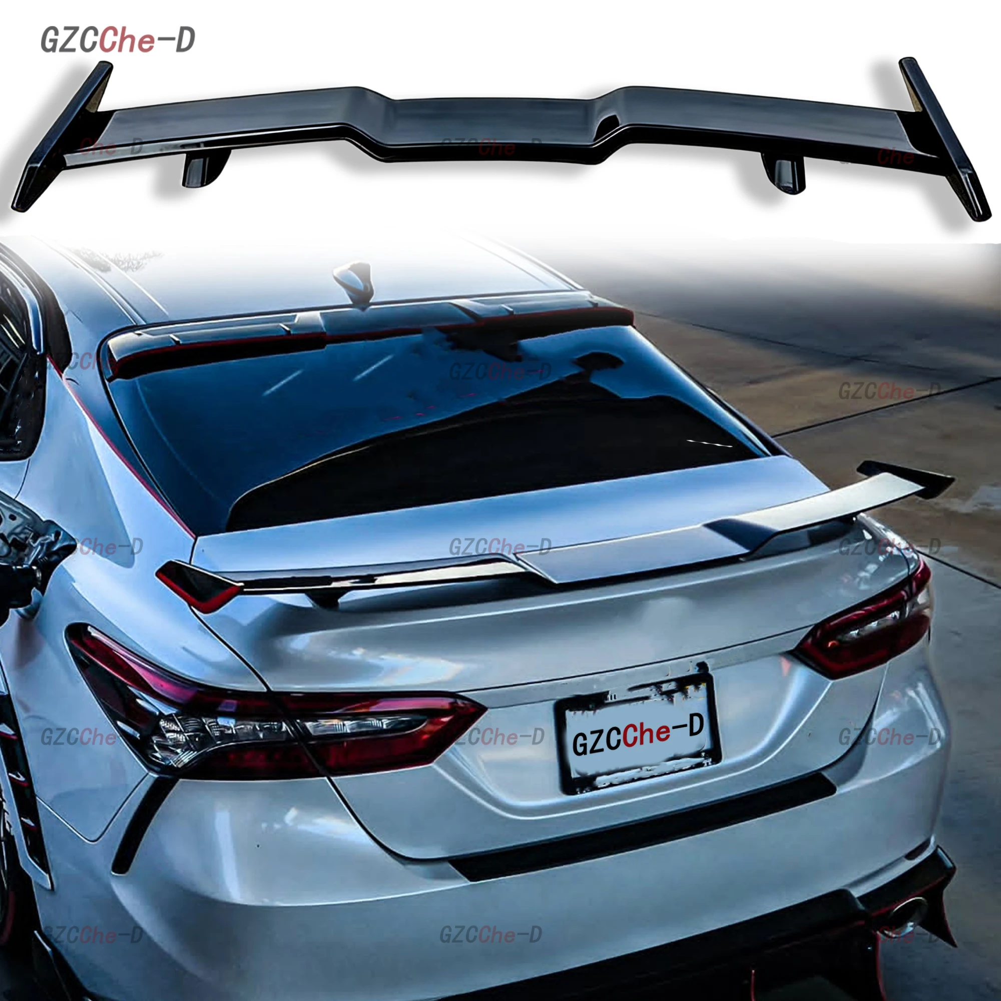 Suitable for Toyota Camry 2018-2023 high-quality ABS material rear spoiler TRD type rear diffuser dynamic decoration kit