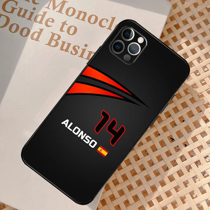 Fernando Alonso Formula1 Racing Cover For iPhone 16 12 11 13 14 15 Pro Max Mini Plus XS Max X XR Phone Case