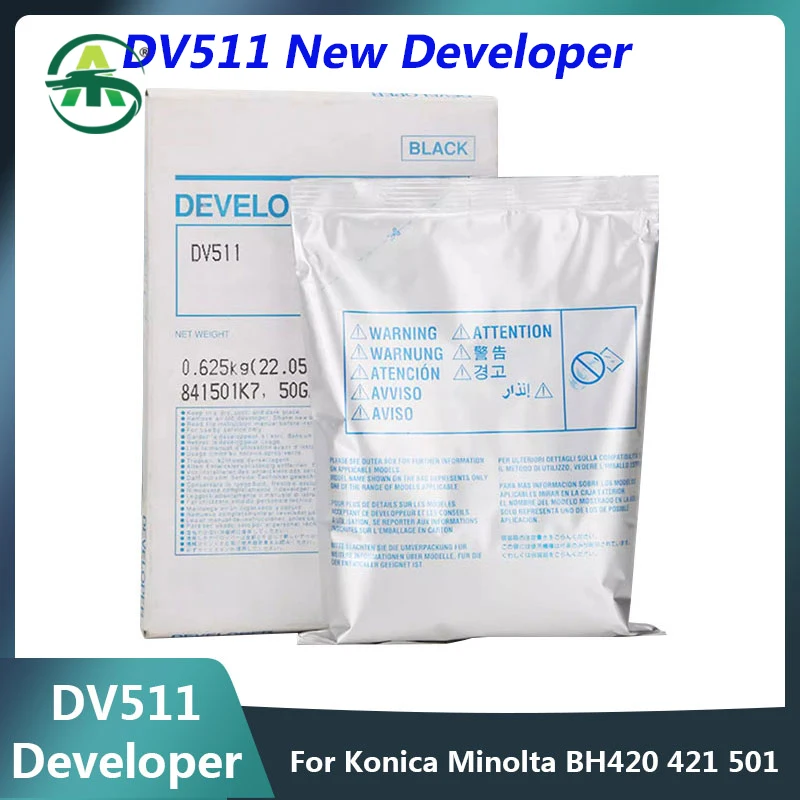 1PC BK625g DV511 Developer Powder for Minolta BH420 421 500 501 360 361 Compatible Copier Spare Parts