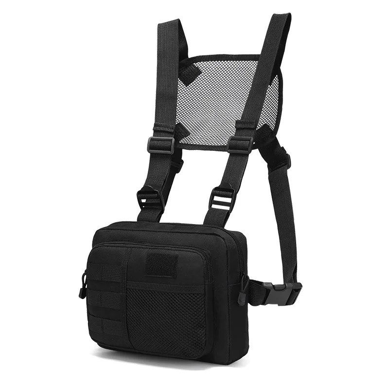 Multi-function Tactical Vest Unisex Chest Rig Bag Fashion Men's Hip-hop Streetwear Chest Bags Waterproof Oxford Sport Backpack