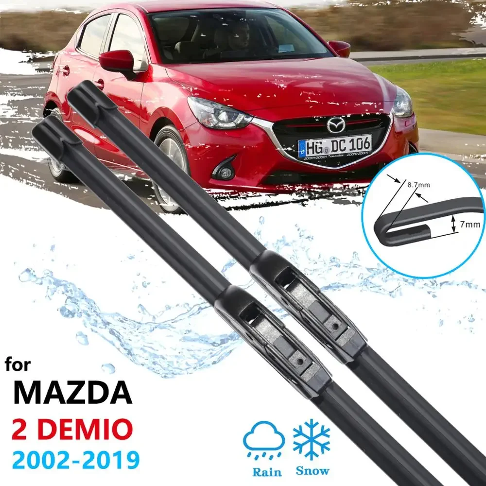 

Car Wiper Blade for Mazda 2 Mazda2 Demio DY DE DJ 2002~2019 Front Windscreen Windshield Wipers Car Accessories 2003 2008 2015