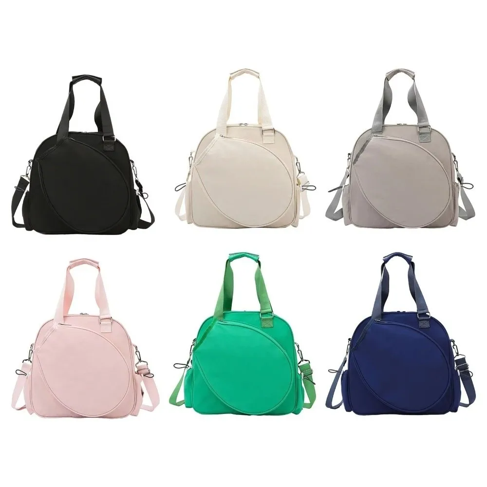 

Nylon Tennis Backpack Large Capacity Adjustable Strap Badminton Racket Shoulder Bag Waterproof Lightweight Pickleball Handbag
