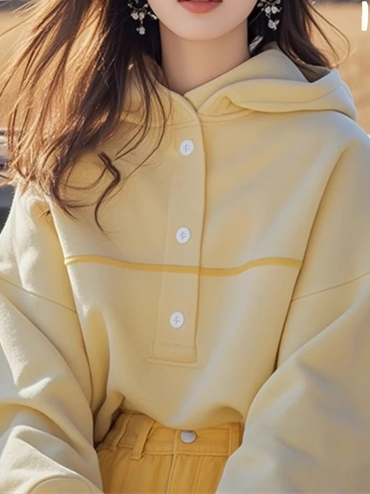 

Модные шикарные дизайнерские толстовки с длинными рукавами в стиле пэчворк, милые универсальные повседневные свободные толстовки, весенне-осенняя женская одежда