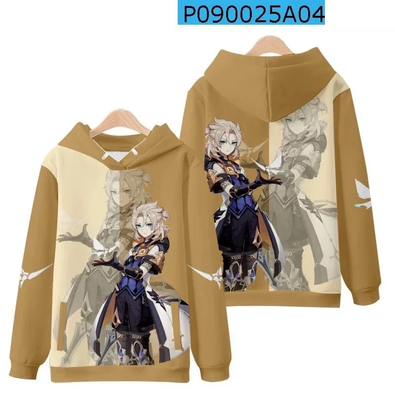 Game Genshin Impact Cosplay Costume Albedo Shen He Shenhe Yun Jin Yunjin Gorou Xiao Unisex 3D Hoodie Sweatshirt Anime Clothes