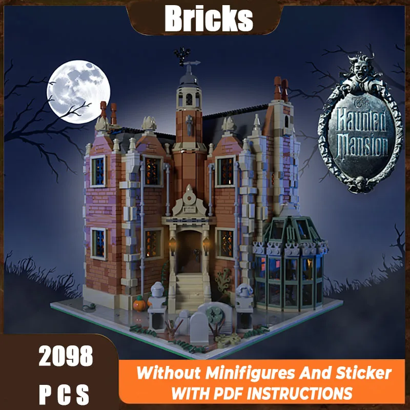 

New Moc building block building model, medieval haunted house castle module, building block gift, children's toy DIY assemblyset