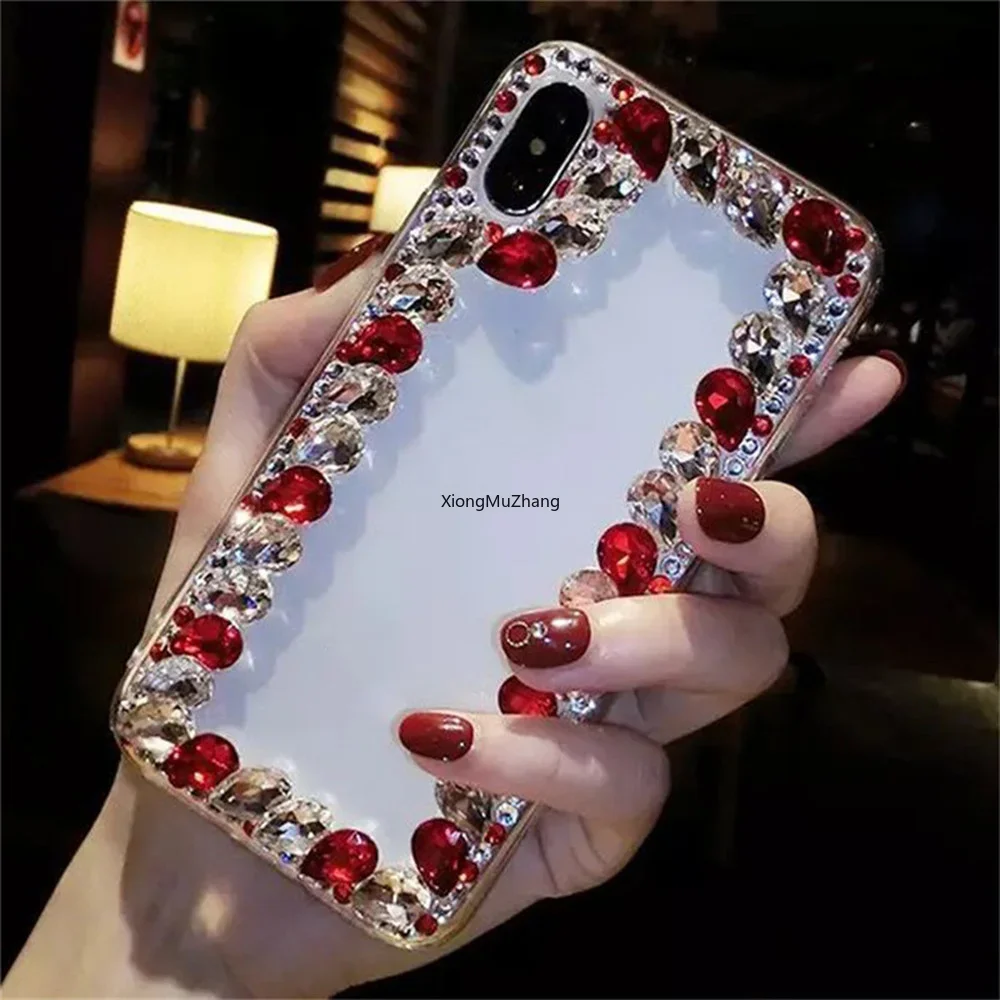 Rhinestone Custom Case for Huawei Honor 10X Lite 9X Pro Crystal Case for Honor 100 Pro 90 Lite 80 70 50 20 Pro 10 Lite 9A 9C 9X