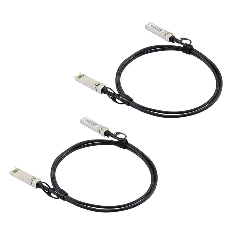 

2Pcs 2M DAC Cable 10G SFP+DAC Cable Passive Direct Attach Copper Twinax Cable 30AWG For Ubiquiti Mikrotik Zyxel