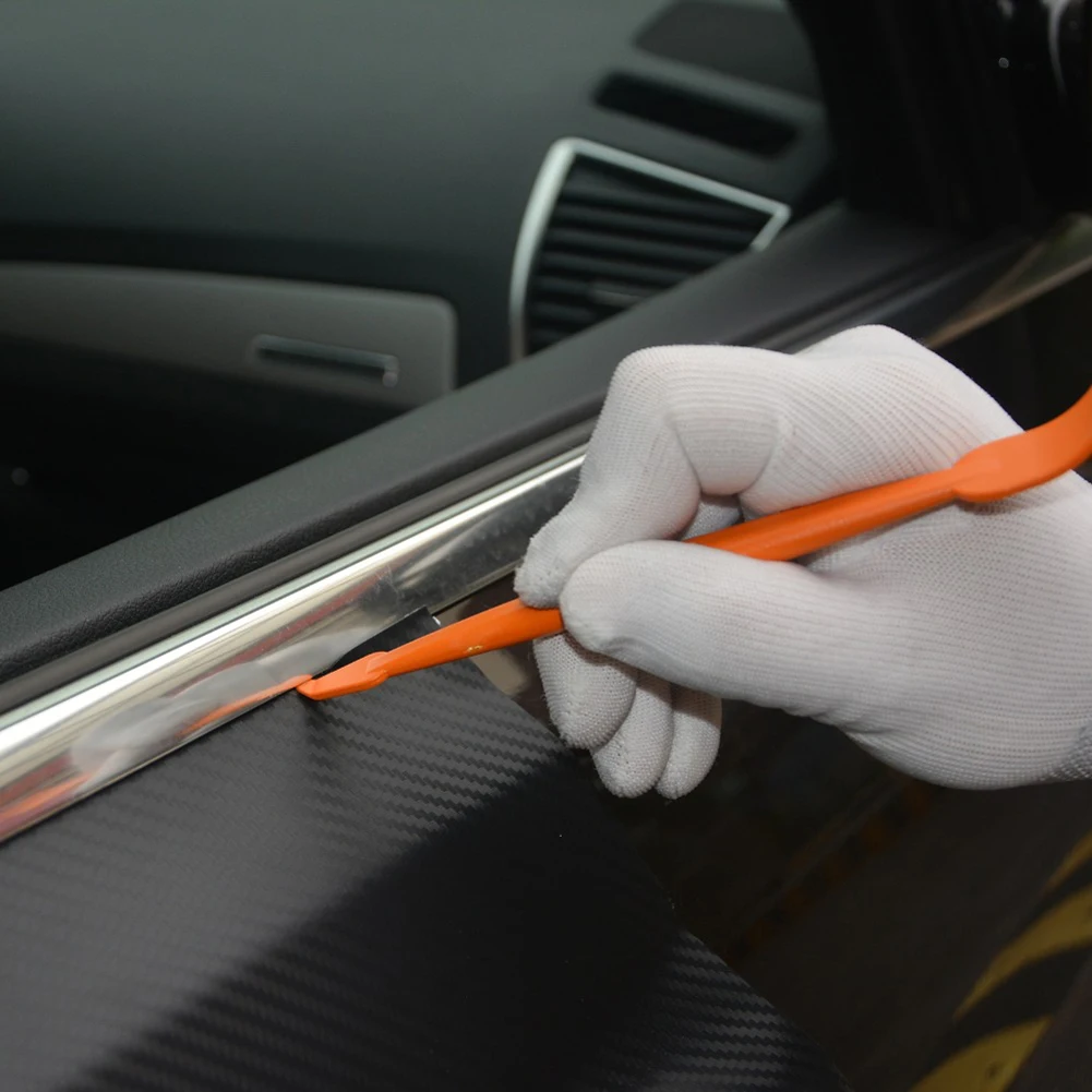 Car Magnet Squeegee Tools Set Carbon Fiber Vinyl Wrap Film Cutter Car Sticker Wrapping Window Tint