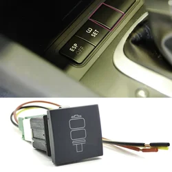 12V Car Red LED Light Air Suspension Bag Switch Button Auto Accessories for VW Golf 6 MK6 Scirocco 2006 - 2012