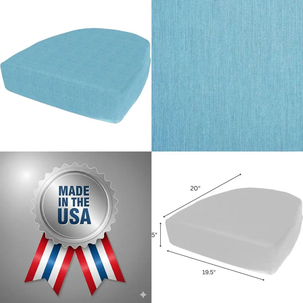 

Прочная подушка для уличного сиденья, 19,5x20x5, устойчивая к выцветанию ткань, глубокая округлая поддержка спины