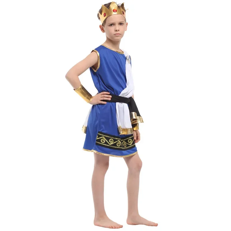 Kids Boys God of Zeus Cosplay Costumes Carnival Halloween Christmas Masquerade Fancy Dress Ancient Greece Kids Cosplay Clothes