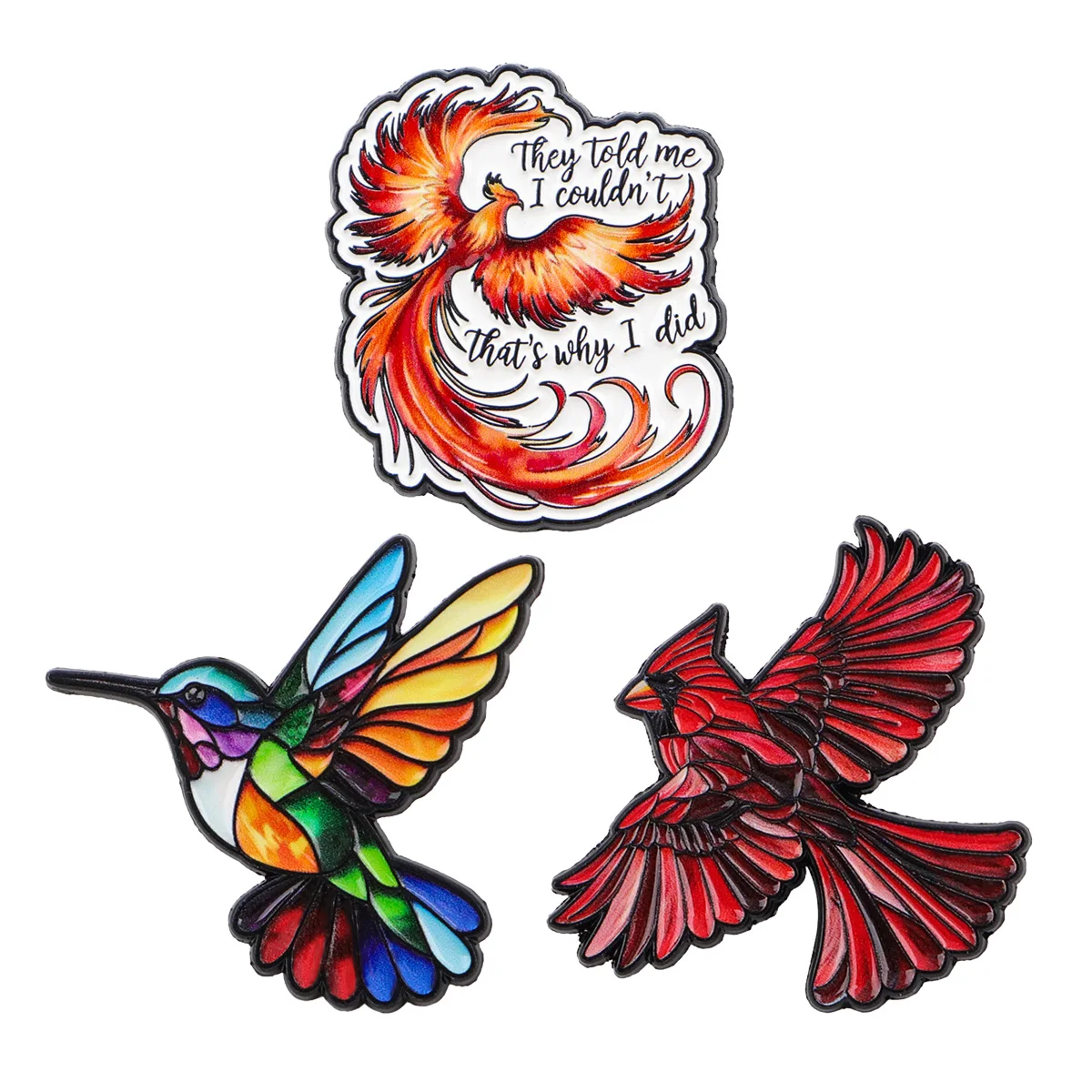 3 teile/satz Hübsche Vögel Emaille Pin Broschen Für Frauen Revers Pins Abzeichen auf Rucksack Kostüm Zubehör Mode Schmuck Geschenke