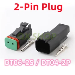 2-pin Deutsch DT04-2P/DT06-2S Excavator and Car waterproof wire electrical  connector plug for Headlights、solenoid valve、sensor