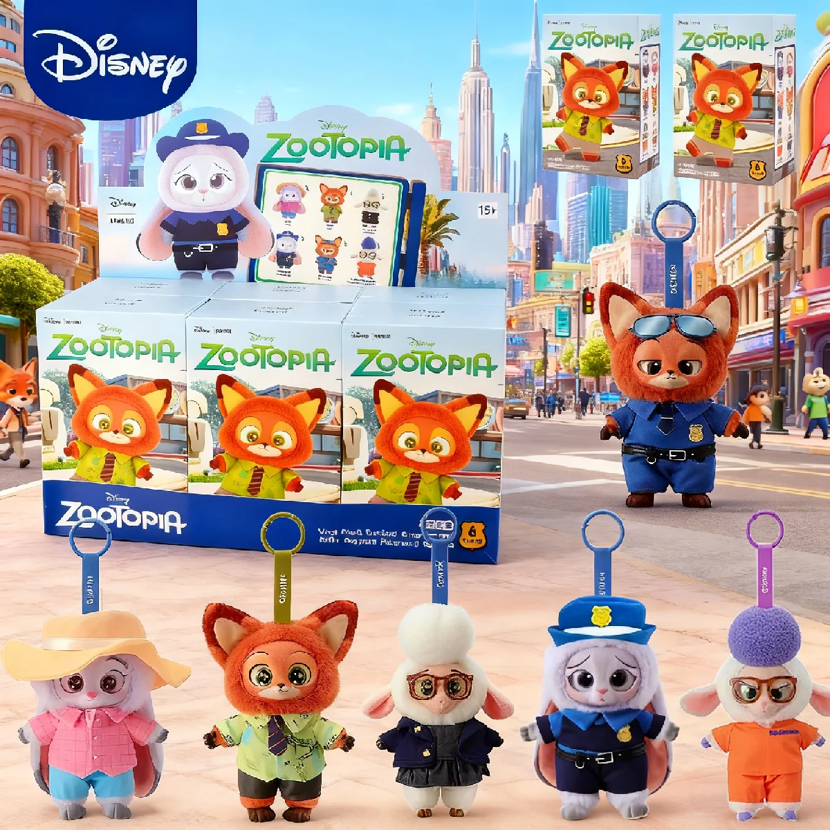 

Плюшевая слепая коробка Disney Zootopia-очаровательный персонаж, загадочная коллекционная подвеска, куклы, подарок-сюрприз на Рождество, день рождения