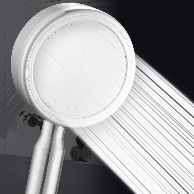 

Space Aluminum Shower Head Bathroom Pressure High Water Saving Technical Insulation Spray Rainfall Nozzle Filter Accessories