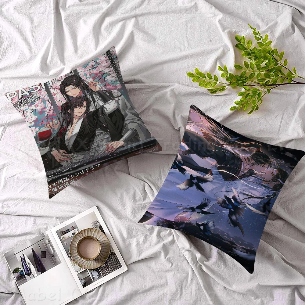 

Anime Grandmaster Mo Dao Zu Shi MDZS Cushion Cover Decorative Pillow Sofa Home Decor Case Pillow Cases