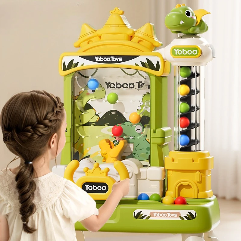 آلة التقاط الكرة الكهربائية للأطفال ألعاب تعليمية على شكل قلعة لسطح المكتب آلات ألعاب مضحكة للتفاعل بين الوالدين والطفل هدايا