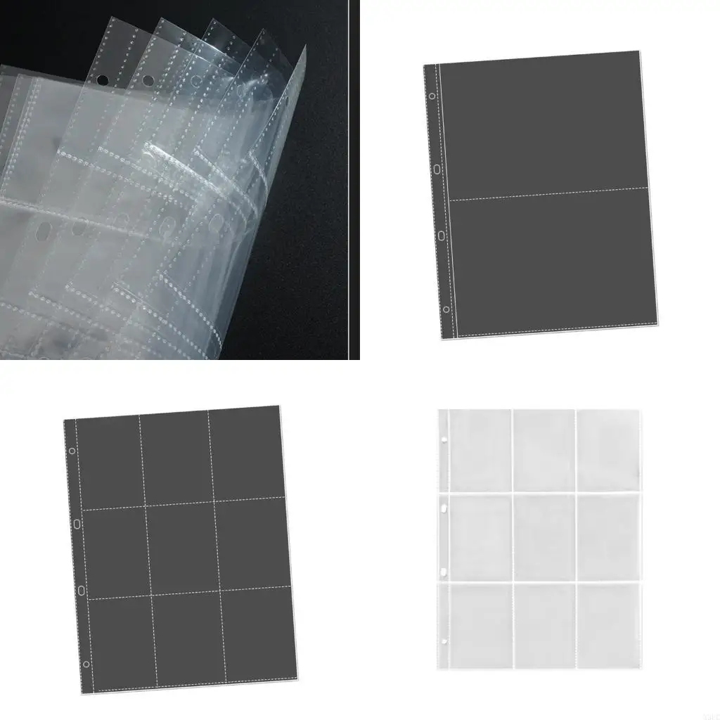20PC Clear Photocard Holder Sheet Protectors For Binder Album Refill Page Sleeve X3UC