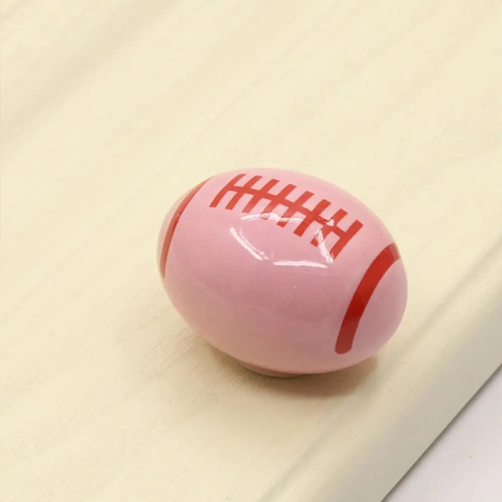 Cute Style Unisex Cabinet Knobs Single-hole Football Shape Drawer Knobs Novelty Basketball Shape Cabinet Door Handle Furniture