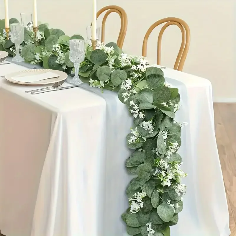 Artificial Eucalyptus Garland Artificial Hanging Plants Fern Vine Fake Hanging Greenery Plant for Wedding Home Party Decor