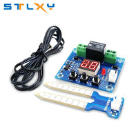 XH-M214 Humidity Controller Soil Sensor Module 20-99%RH Precise Automatic Control Irrigation System Red Digital Display
