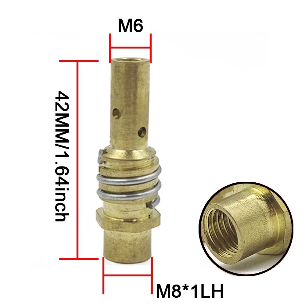 Imagem -04 - Soldagem Tocha Suporte Ponta Acessórios de Soldagem para Mig e Mig 0.6 0.8 0.9 1.0 1.2 mm 14 Pcs 15ak