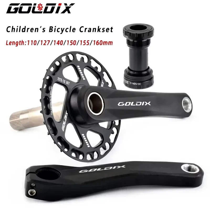 

Сверхлегкий шатун GOLDIX для MTB: шатун для детского велосипеда 28–36 лет, длина 110–160 мм, 7–10 скоростей, совместимые детали для горного велосипеда и велоспорта