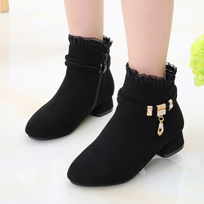 

Fashion Versatile Girls Shoes 2025spring New Kids Boots Simple Non Slip Girls Ankle Boot Comfort Child Short Boots Zapatos Niña