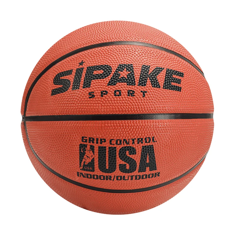 SIPAKE Taglia 4 taglia 5 Pallacanestro in gomma resistente all'usura Palla da allenamento per interni ed esterni Pallacanestro da competizione antiscivolo