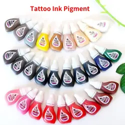 28 Colors Tattoo Ink 3ml Tattoo Pigments Beauty Make Up Semi-Permanent Eyebrows Tattoo Material For Body Art Painting Supplies