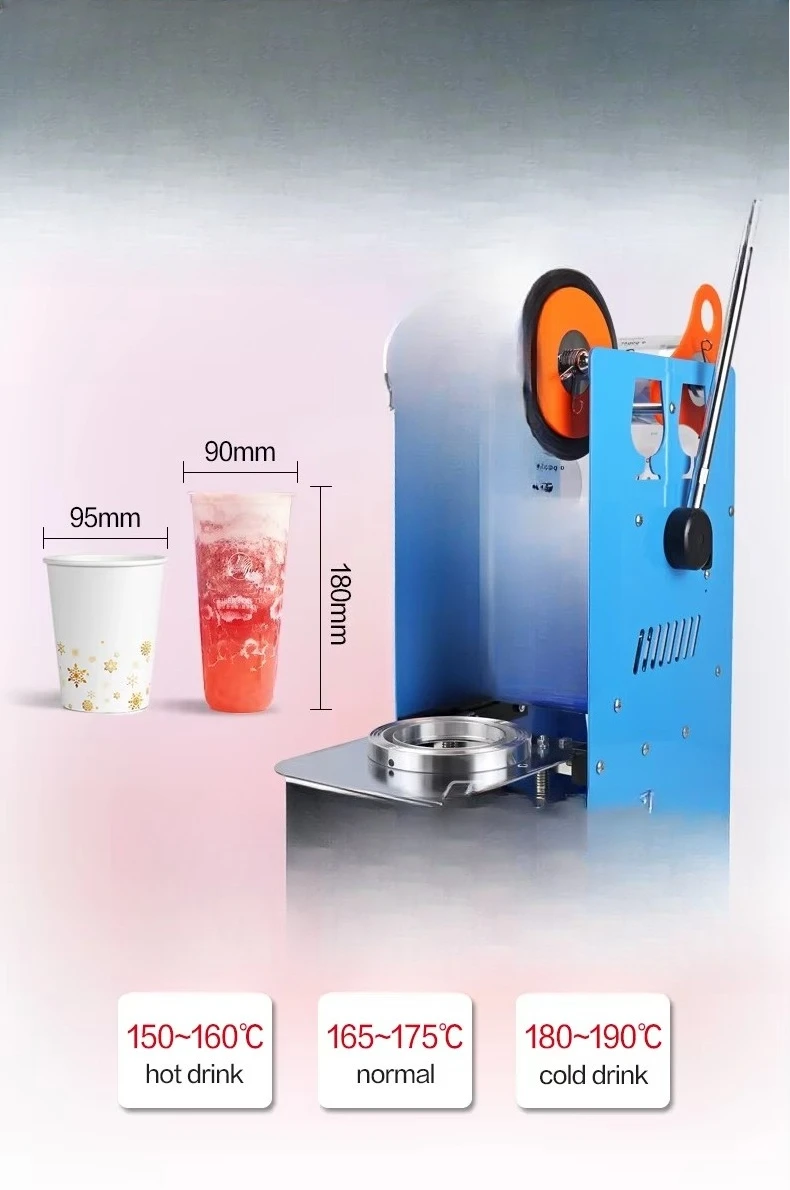 Eaton brand ET-D8 plastic cup sealing machine low price manual cup sealing machine tea cup sealing machine