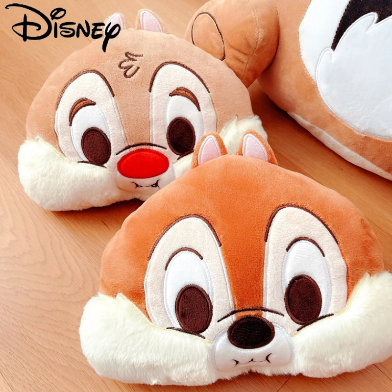 

Disney Plush Doll Neck Pillow Cartoon Chip Car Headrest Cute Dale Chair Lumbar Support Couple Gift Car Accessories