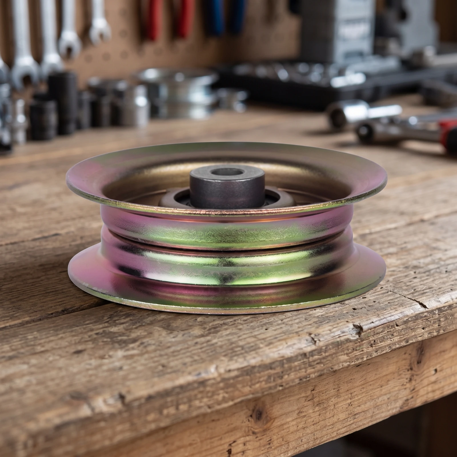 Idler Pulley with Bearing Efficient Idler Pulley Hardware Stamped Metal for DIYers, Workshop