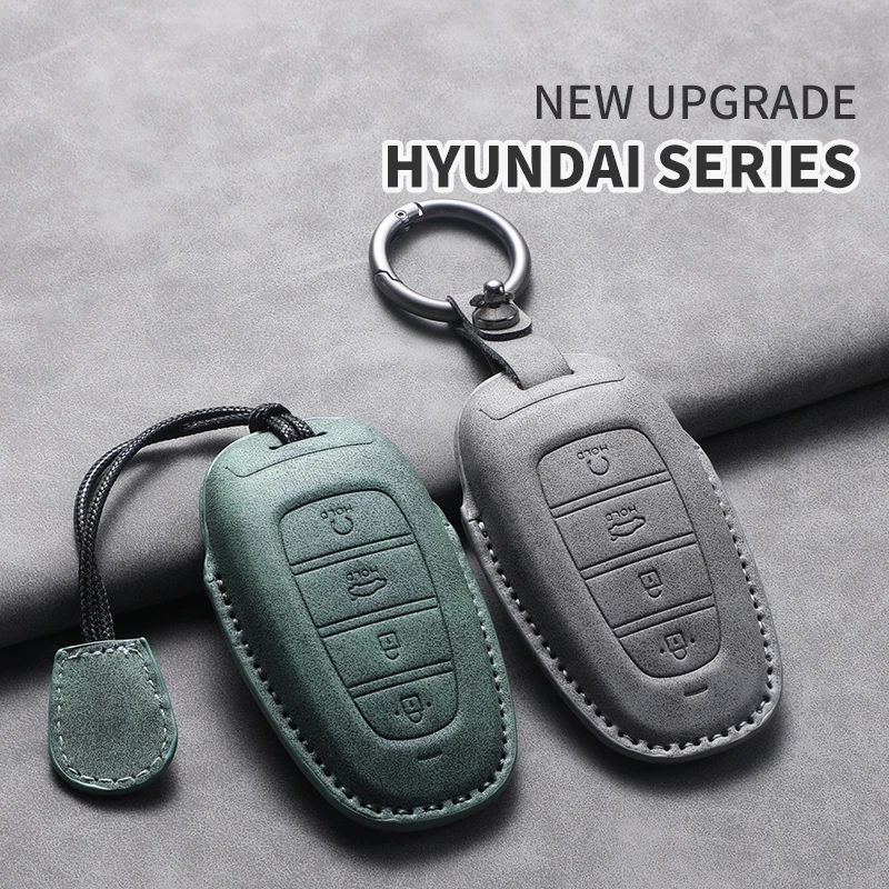 Car Key Cover Fits For Hyundai Palisade, All‑new 5th‑gen Tucson L, Nexo Premium Car Key Case