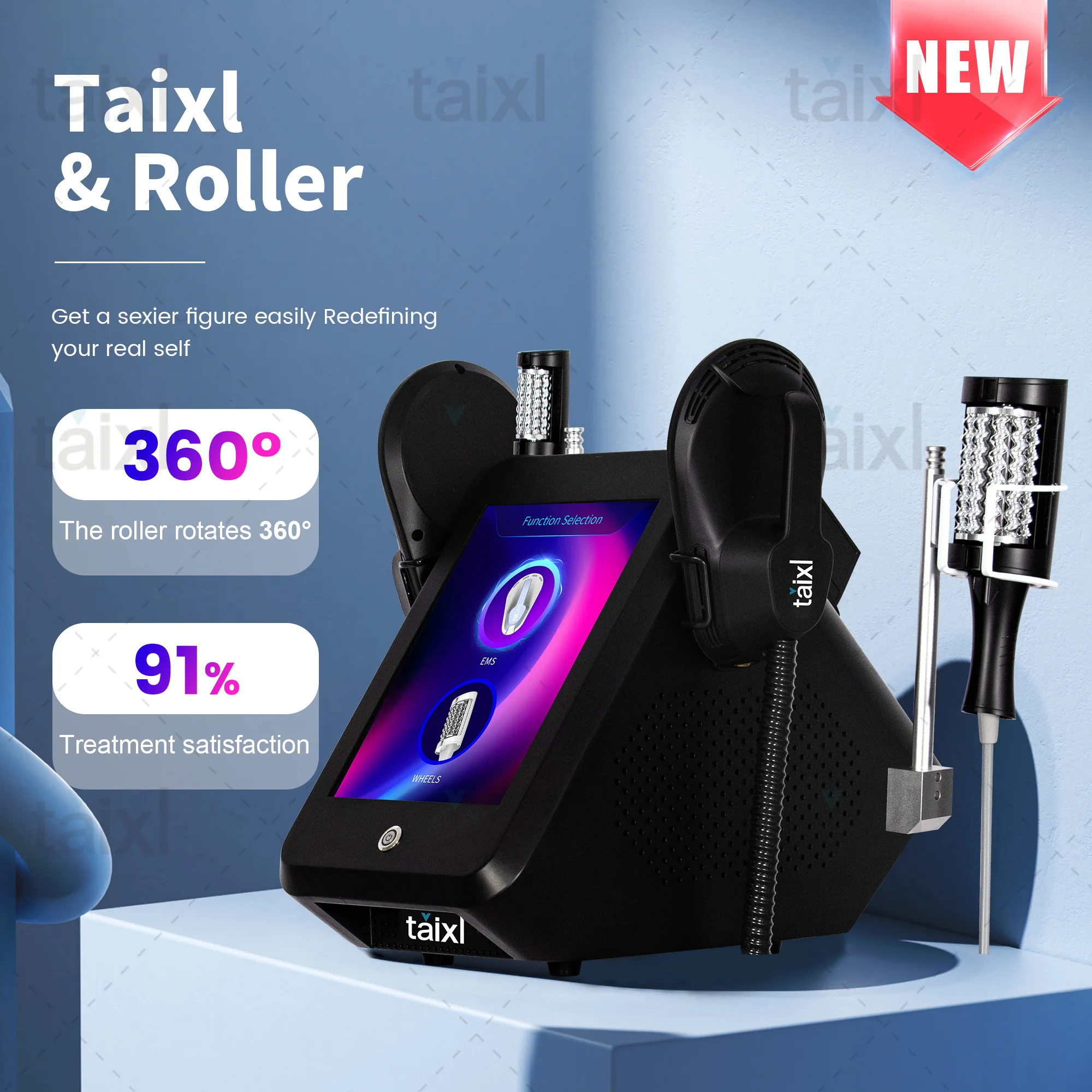 Máquina de rodillo para esculpir músculos Ems RF, máquinas para quemar grasa y desarrollar el cuerpo, equipo para perder peso y contorno Facial